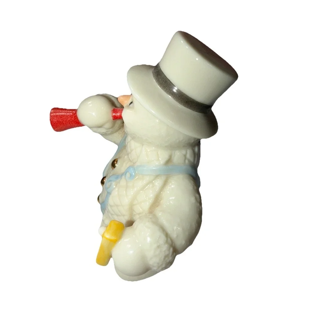 LENOX BONE CHINA JANUARY CELEBRATION SNOWMAN FIGURINE‎ 12 MONTHS COLLECTION